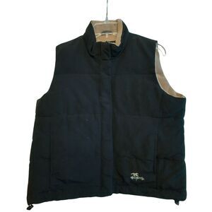 Intec Flex Rider Down Puffer Vest 2420 Black Fleece Lined Women's M